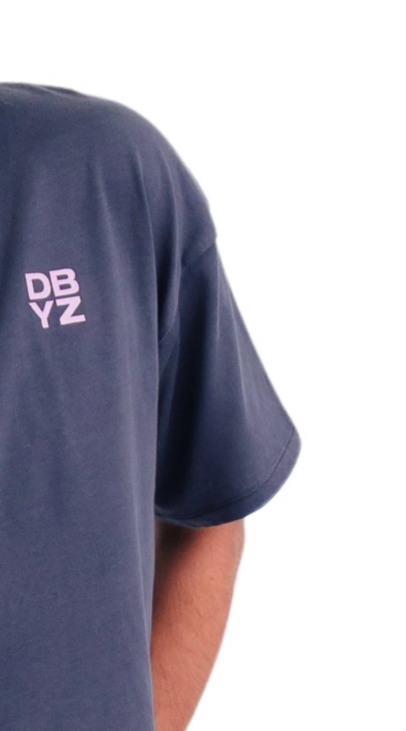 Washed Navy tee detail